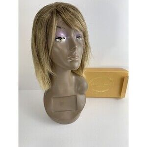 Louis Ferre Human Hair Wig Style: Topaz - Color: 18 Karat Gold Unstyled MonoTop